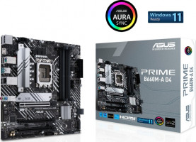 ASUS PRIME B660M-A D4, DDR4, SATA3, USB3.2Gen2, DP, LGA1700 mATX