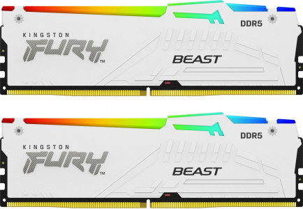 Kingston Fury Beast RGB 32GB Kit (2x16GB) DDR5-6000 DIMM PC5-48000 CL36, 1.35V