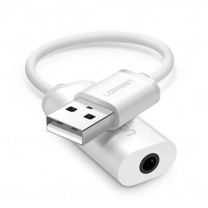 Ugreen adapter za zvok USB-A na 3.5 mm Aux Bel - box