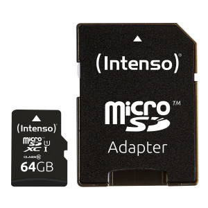 Intenso 64GB microSDXC UHS-I Class 10 Premium spominska kartica
