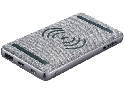 Sandberg Powerbank 10000 mAh PD 20W + QI Wireless prenosna baterija