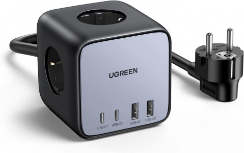 Ugreen DigiNest Cube 65W USB-C / AC 7v1 vtičnica