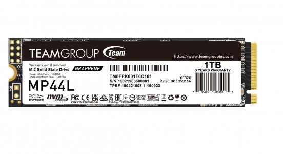 Teamgroup 1TB M.2 NVMe SSD MP44L  5000/4500 MB/s 2280