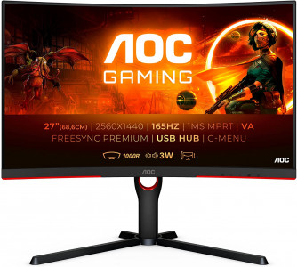 AOC CQ27G3SU 27'' 165Hz QHD ukrivljen gaming monitor