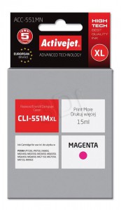 ActiveJet magenta črnilo Canon CLI-551MXL