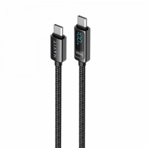 HAVIT kabel za polnjenje USB-C na USB-C z LCD 100W, 2M