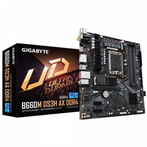 GIGABYTE B660M DS3H AX DDR4, DDR4, SATA3, USB3.2Gen2, DP, WIFI 6, LGA1700 mATX
