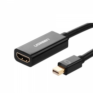Ugreen Mini DisplayPort na HDMI (Ž) adapter črn - box