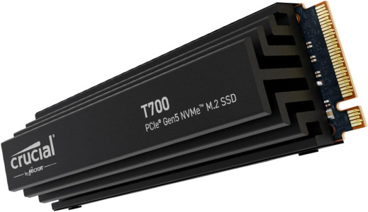 Crucial T700 4TB PCIe Gen5 NVMe M.2 SSD s hlajenjem