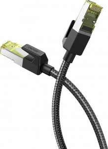 Ugreen UTP Cat7 oklopljen pleten okrogel kabel z modularnim RJ45 Ethernet priključkom 1M