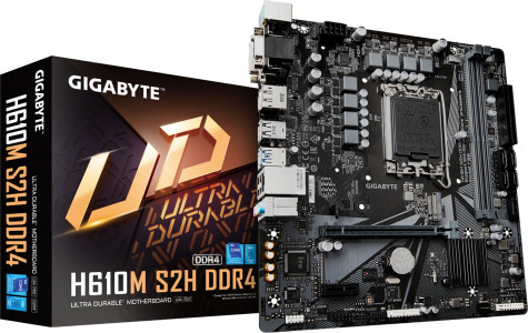 GIGABYTE H610M S2H DDR4, DDR4, SATA3, DP, USB3.2Gen1, LGA1700 mATX