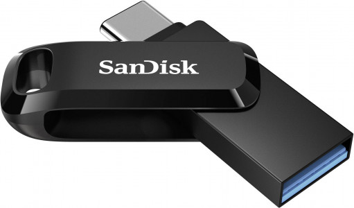SanDisk Ultra Dual Drive Go USB Type C, 512GB 3.1/3.0, b do 400 MB/s, črn