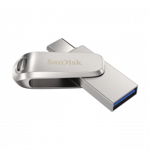 SanDisk Ultra Dual Drive Luxe USB Type-C 256GB 400MB/s USB 3.1 Gen 1, srebrn 