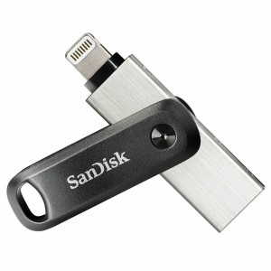 SanDisk iXpand Flash Drive Go 256GB - USB3.0 + Lightning - for iPhone and iPad