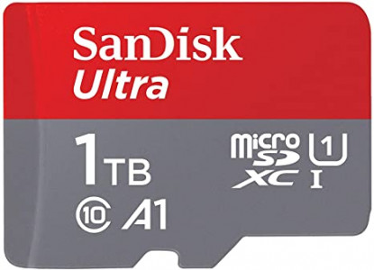 SanDisk Ultra microSDXC 1TB + SD Adapter 120MB/s  A1 Class 10 UHS-I