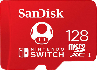 SanDisk microSDXC card for Nintendo Switch 128GB, up to 100MB/s Read, 60MB/s Write, U3, C10, A1, UHS-1