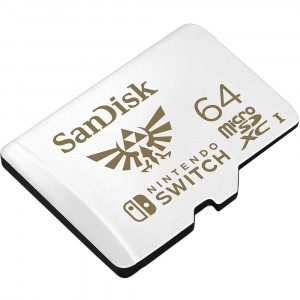 SanDisk microSDXC za Nintendo Switch 64GB, do 100MB/s branje, 60MB/s pisanje, U3, C10, A1, UHS-1