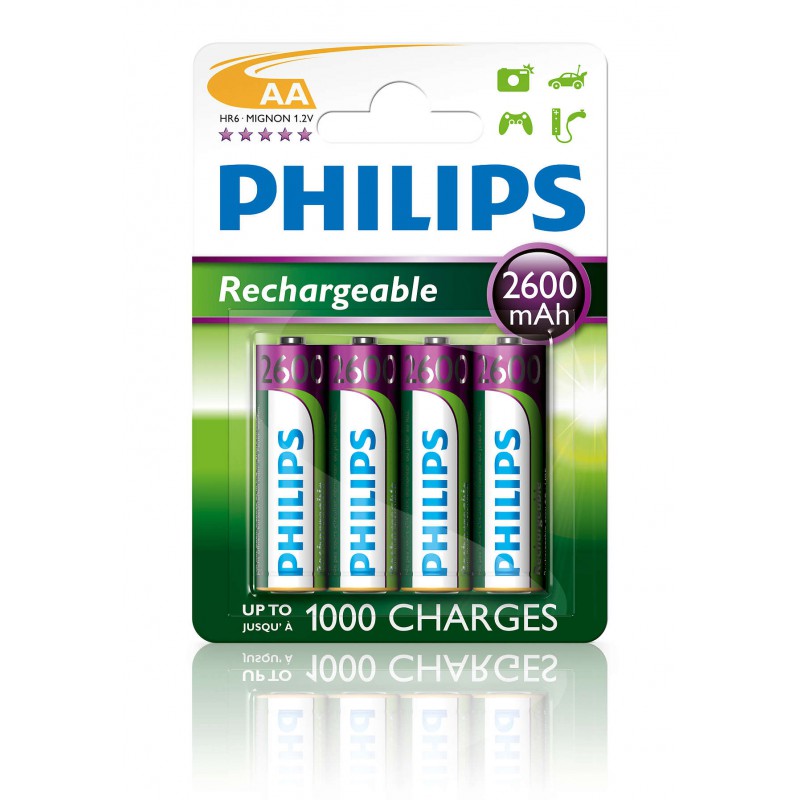 PHILIPS BATTERY AA - CHARGING BLISTER 4 PCS (HR06)