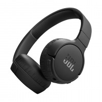 JBL Tune 670NC Bluetooth wireless over-ear headphones, black.
