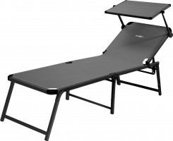 BRUNNER sun lounger with canopy MARBELLA 0410022N.C06 black