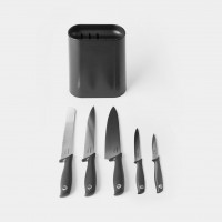 Brabantia Set of kitchen knives with holder