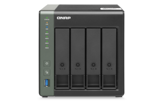 QNAP NAS server for 4 disks, 4GB RAM, 10GB network