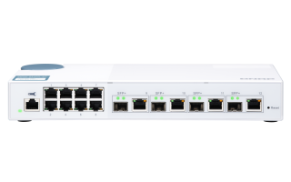QNAP 12 port switch 4x 10Gb, 8x 1Gb