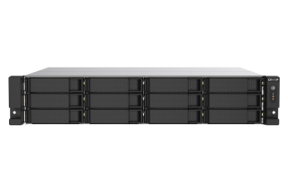 QNAP NAS server for 12 disks, rack, 8GB ram, 2.5GB network