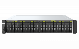QNAP NAS server for 24 U.2 disks, 64GB RAM, 25GbE network