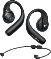 Anker Soundcore AeroFit Pro Wireless Headphones, Black