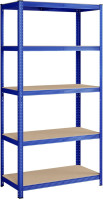 SONGMICS Shelf 200 x 100 x 50 cm brown-blue, GLR050Q01