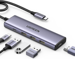 Ugreen 5-in-1 USB-C Hub (100 W PD, 4K@30Hz HDMI)