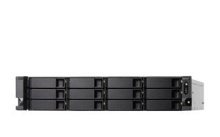 QNAP NAS server for 12 disks, 2U, Xeon, 32GB ram, 2x 10GbE SFP+