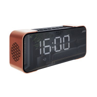Adler AD1190 Copper Wireless Alarm Clock with Radio.