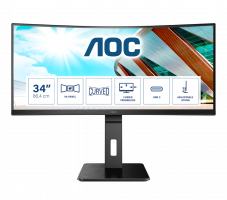 AOC CU34P2C 34'' Ultra Wide curved monitor