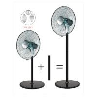 Be Cool Stand and table fan 40cm black