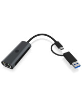 Icybox IB-LAN301-C3 USB-A and USB-C network card/adapter to 2.5 Gbit Ethernet
