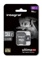 INTEGRAL 32GB MICRO SDHC class10 90MB / s MEMORY CARD + SD ADAPTER