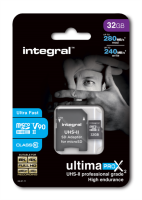 Integral 32GB microSDHC 280-240MB / s UHS-II V90