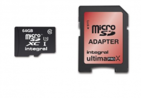 INTEGRAL 64GB MICRO SDXC class10 UHS-I U3 90MB / s MEMORY CARD + SD ADAPTER