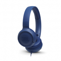 JBL Tune 500 headphones with microphone, blue