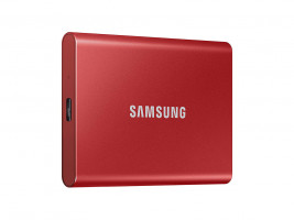 Samsung T7 External SSD 500GB Type-C USB 3.2 Gen2 V-NAND UASP, red