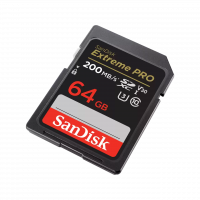 SANDISK EXTREME PRO 64GB SD, 200MB/s