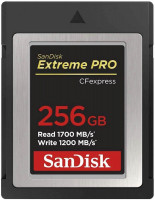 SanDisk Extreme PRO CFexpress Type B, 256GB, 1700MB/s Read, 1200MB/s Write