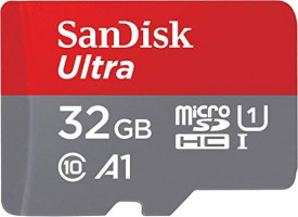 SanDisk Ultra microSDHC 32GB + SD Adapter 120MB / s A1 Class 10 UHS-I