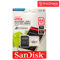 SanDisk 64GB Ultra microSDXC + SD Adapter 100MB / s Class 10 UHS-I
