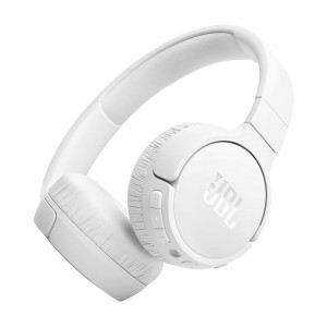 JBL Tune 670NC Bluetooth wireless headphones, white.