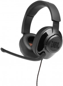 JBL Quantum 200 wired headphones, black