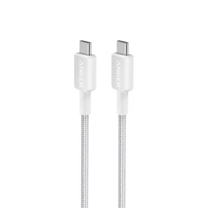 Anker 322 USB-C to USB-C braided cable 1.8m white