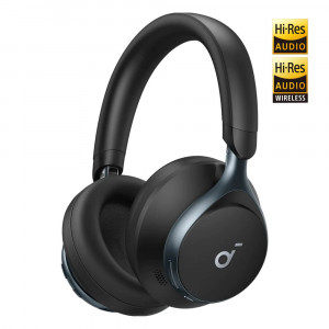 Anker Soundcore Space One over-ear Bluetooth headphones, black.